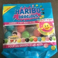Mängden socker i Bonbons Dragibus Color Pops le sachet de 200 g