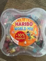 Mängden socker i Haribo world mix