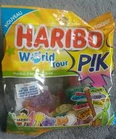 Mängden socker i Haribo World Tour