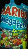 Mängden socker i Haribo méga fête