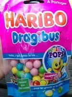 Mängden socker i Dragibus color pops