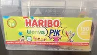 Mängden socker i Haribo worms