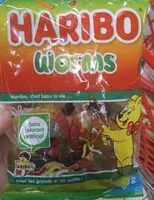 Mängden socker i Haribo worms