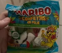 Mängden socker i Confettis en folie