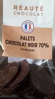 Mängden socker i Palets chocolat noir 70%