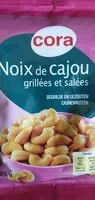 Mängden socker i Noix de cajou grillées et salées