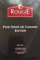 Mängden socker i Foie Gras Pato Entero 180 Gr rougie