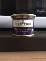 Mängden socker i Montfort bloc foie gras