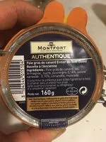 Mängden socker i Foie gras de canard entier du sud ouest