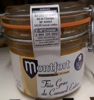 Mängden socker i Foie gras de canard entier