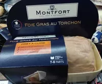 Mängden socker i Foie gras au torchon prêt à cuire