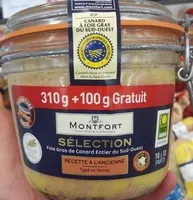 Mängden socker i Foie gras de canard entier du Sud-Ouest, recette à l'ancienne