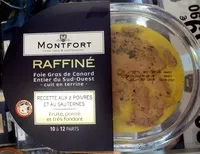 Mängden socker i Foie gras de canard entier du Sud-Ouest, recette aux 2 poivres et au Sauternes