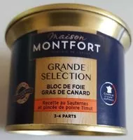 Mängden socker i Grande sélection - Bloc de foie gras de canard