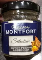 Mängden socker i Chutney d'oignons & raisins secs