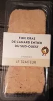 Mängden socker i Foie gras de canard entier du sud-ouest