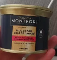 Mängden socker i Bloc de foie gras de canard