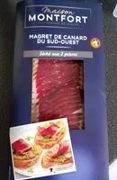 Mängden socker i Magret de Canard du Sud-Ouest Séché aux 2 poivres Montfort