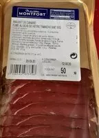 Mängden socker i Magret de canard fumé au bois de hêtre