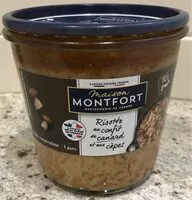 Mängden socker i Ristotto au confit de canard et aux cèpes