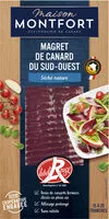 Mängden socker i Magret canard séché