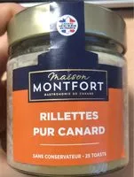 Mängden socker i Rillettes pur canard