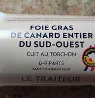 Mängden socker i Foie gras de canard entier du sud-ouest
