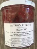 Mängden socker i Confiture de framboise