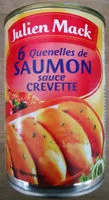 Mängden socker i 6 quenelles de saumon sauce crevettr