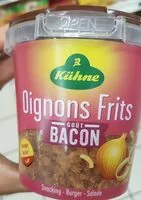 Mängden socker i Oignons frits goût bacon