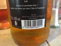 Mängden socker i Cidre brut
