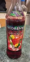 Mängden socker i Sirop Grenadine Védrenne 1 l, 1 Bouteille