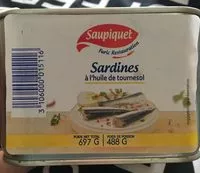 Mängden socker i Sardines à l'huile de tournesol