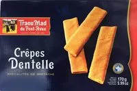 Mängden socker i Crêpes dentelle