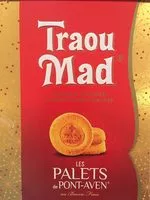Mängden socker i Biscuits palets de Pont Aven Traou Mad de Pont Aven
