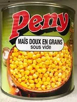 Mängden socker i Maïs doux en grains sous vide