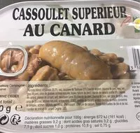 Mängden socker i Cassoulet Supérieur au Canard
