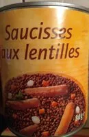 Mängden socker i Saucisses aux lentilles