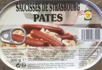 Mängden socker i Saucisses de Strasbourg et Pâtes