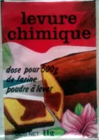 Mängden socker i Levure chimique