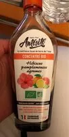 Mängden socker i Concentré bio - Hibiscus pamplemousse agrumes