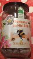 Mängden socker i bonbons au miel biol