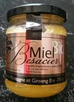 Mängden socker i miel de montagne et ginseng bio