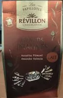 Mängden socker i Grands pralinés