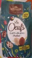 Mängden socker i Les œufs lait & blanc - praliné
