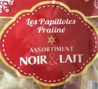 Mängden socker i Les Papillotes Praliné - Assortiment Noir & Lait