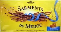 Mängden socker i Sarments du Médoc Chocolat au lait de Dégustation éclats de nougatine Révillon