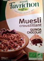 Mängden socker i Muesli croustillant quinoa chocolat