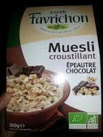 Mängden socker i Muesli croustillant Epeautre Chocolat