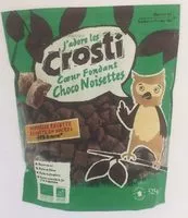 Mängden socker i Crosti cœur fondant au chocolat noisette